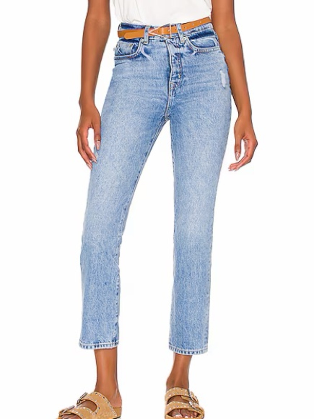 Lovers + Friends Reece High Rise Slim Straight Denim Revolve